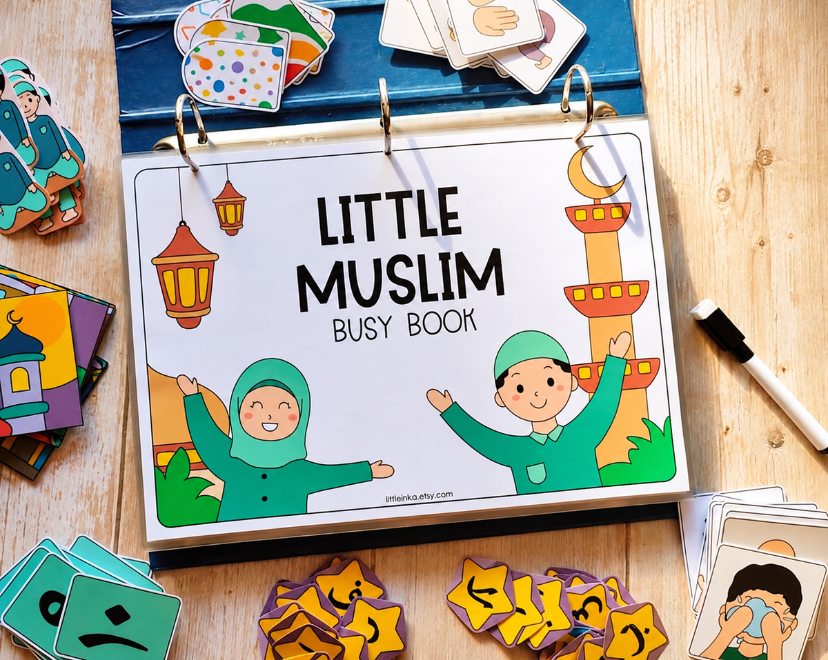 Little Muslim Busy Book – Interactive Islamic Learning Activity Book for Kids