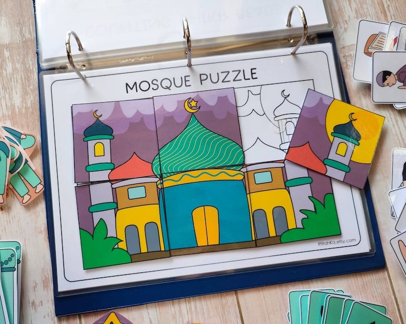 Little Muslim Busy Book – Interactive Islamic Learning Activity Book for Kids