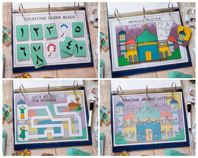 Little Muslim Busy Book – Interactive Islamic Learning Activity Book for Kids